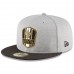 Men's New Orleans Saints New Era Heather Gray/Black 2018 NFL Sideline Road Official 59FIFTY Fitted Hat 3058394